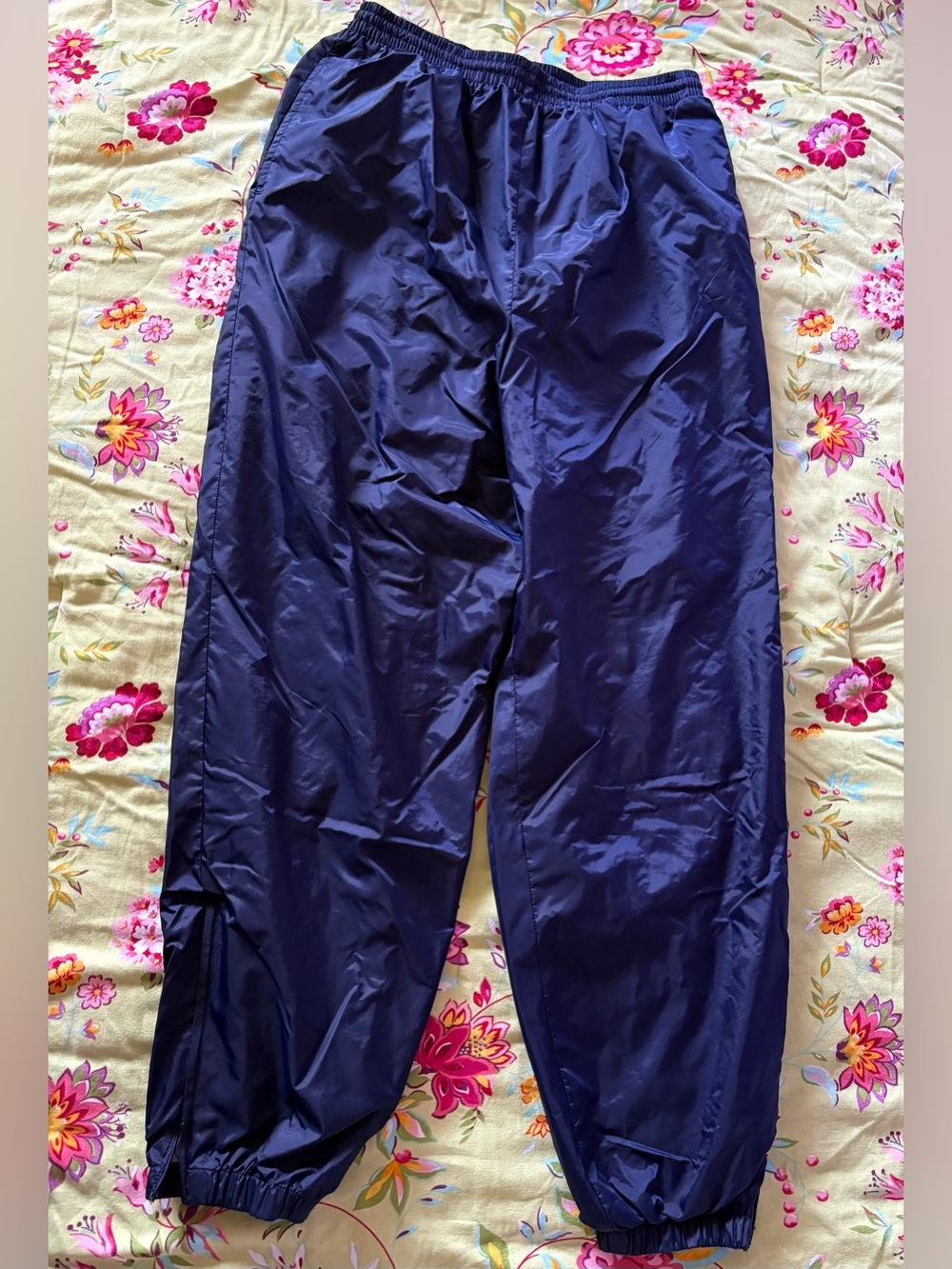 Franklin Sports vintage 90s blue Track warm up windbreaker Lines Pants Med EUC